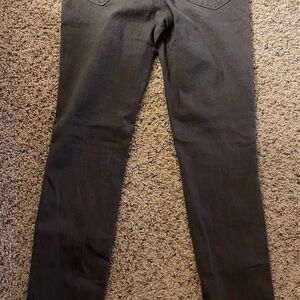 Gray Straight-Leg Pants